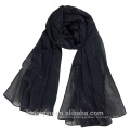 New Design 180*90cm plain Top selling cotton linen scarf shawl shimmer women hijab